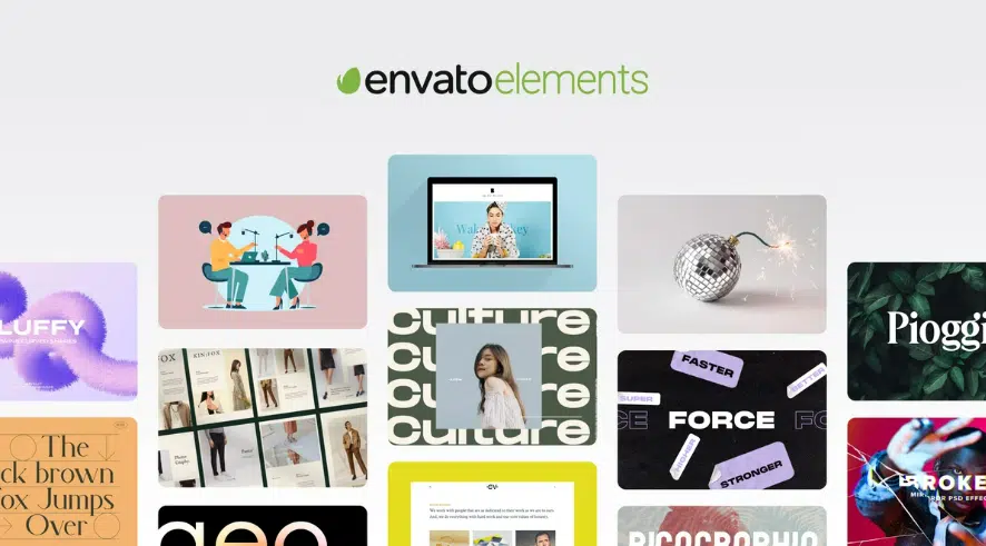 Screenshot explaining the licensing terms and commercial usage rights included with an Envato Elements subscription