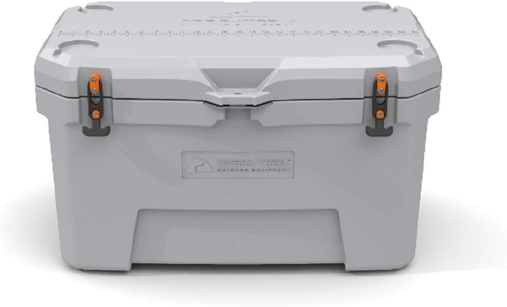 Ozark Trail coolers: 52-Quart High-Performance Cooler in Grey with rotomolded construction and bear-resistant design